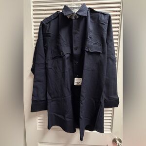 Flying Cross X1 20W9576 Wool Midnight Navy Uniform Shirt 15.5 X33 NWT